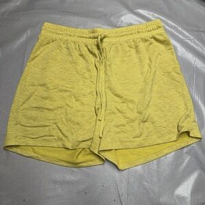 LA Threads Yellow Heather Athletic Running Shorts L